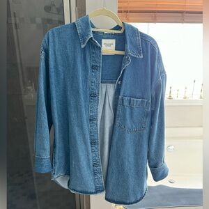 Abercrombie and Fitch Oversized Denim Shirt